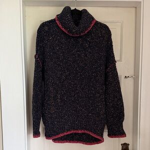 Free People blue and Pink Women's Sweater